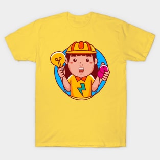 Electrician Woman T-Shirt